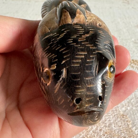 Carved Fish Decor - Made in Thailand - Picture 3 of 10